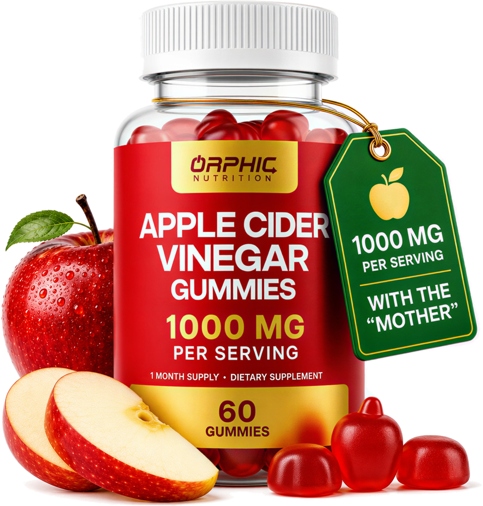 Orphic Nutrition Apple Cider Vinegar Gummies, 60 gummies